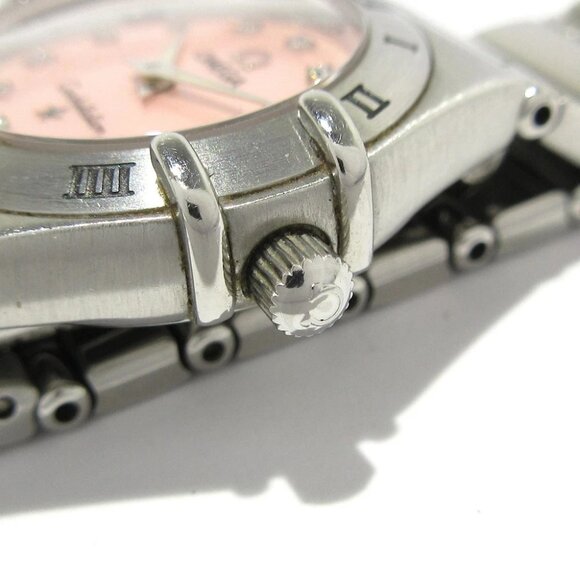 Auth OMEGA Constellation Mini 1562.65 5******* Pink Shell Women's Wrist Watch - Picture 2 of 12